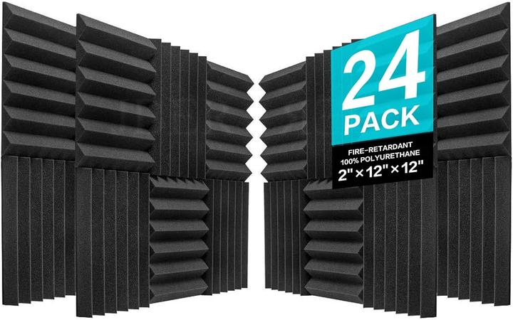 Jber Akustikschaumstoff Studio-Paneele (24 Stück) (24 pz.)