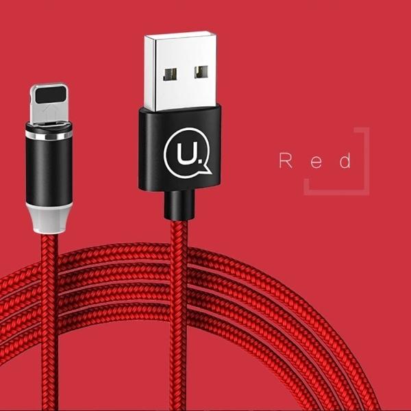 Thumbnail - Usams USB-A - lightning cable, 1 m red (63738-uniw) (1 m, USB 2.0), USB Kabel