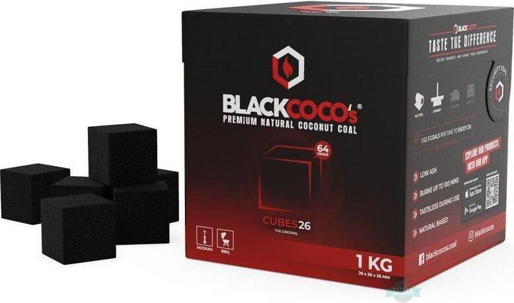 Immagine prodotto Black Cocos Carbone naturale per shisha (64 x)