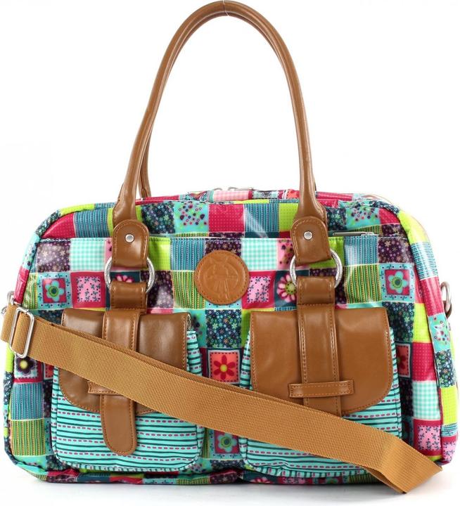 Productafbeelding Lässig Vintage metro tas bloemen quilt