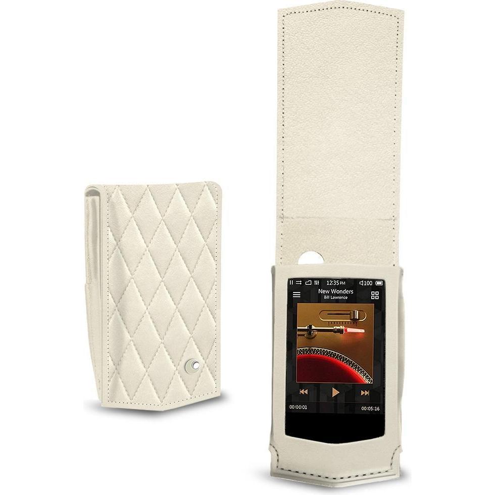 Noreve Lederschutzhülle vertikal, MP3 Tasche + Hülle, Weiss