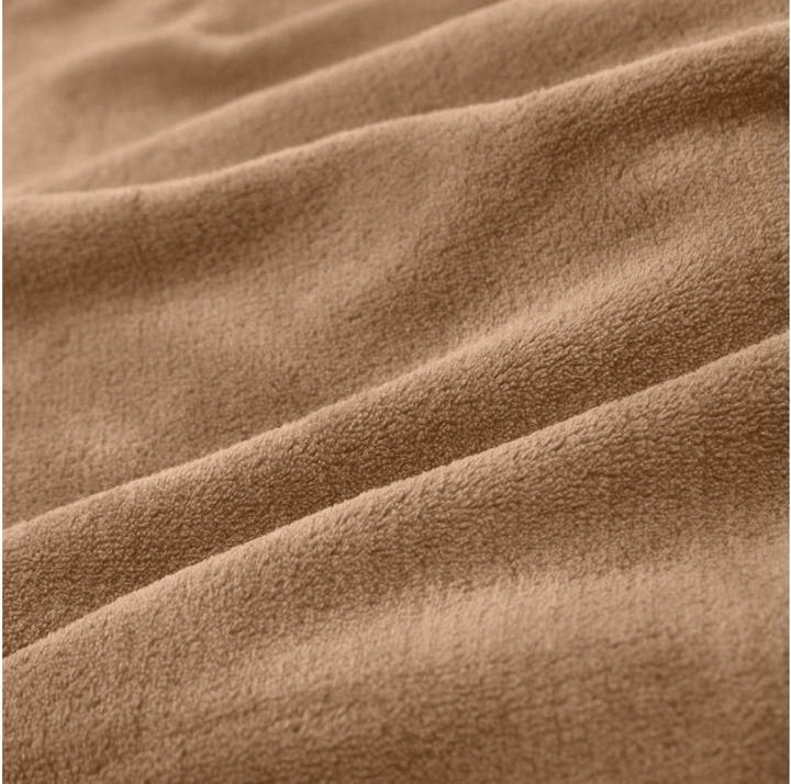 Produktbild Lumaland Kuscheldecke Hellbraun 240 x 220 cm, Material: Fleece (220 x 240 cm)