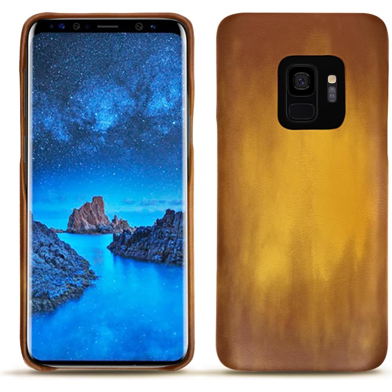 Thumbnail - Noreve Lederschutzhülle (Samsung Galaxy S9), Smartphone Hülle, Gold