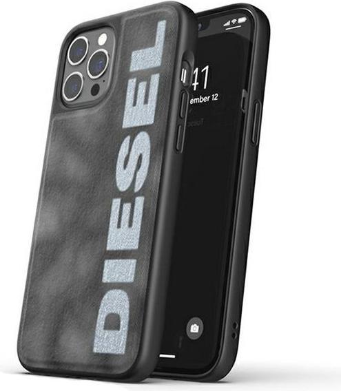 Diesel Moulded Case Bleached Denim iPhone 12/12 Pro szaro-biały/grey-white 44297 (Apple iPhone 12)