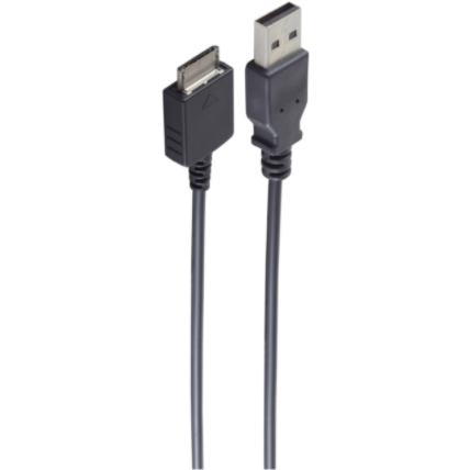 Shiverpeaks BS77386 Kabeladapter USB 2.0-A-Stecker 3.5 mm Sony Daten Stecker Grau (1.50 m, USB 2.0), USB Kabel