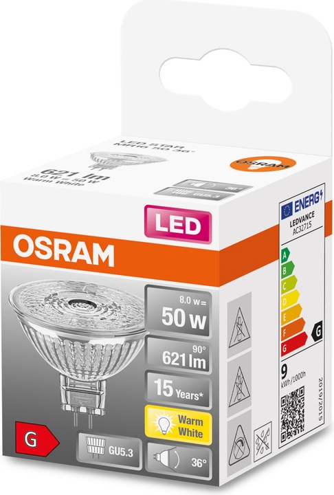 Produktbild Osram Led Star Mr16 (GU5.3, 6.50 W, 621 lm, 1 x, G)