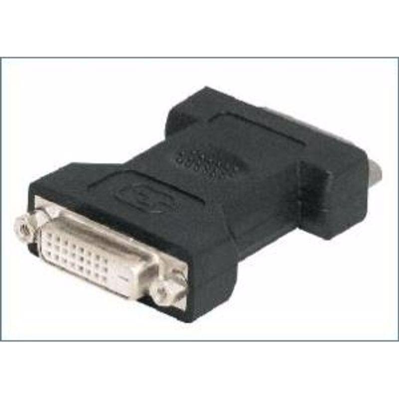 Tecline DVI Adapter (DVI), Data + Video Adapter, Schwarz