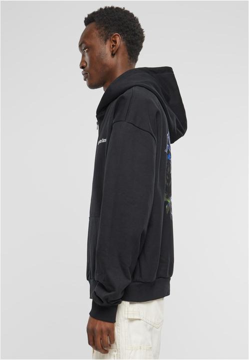 Produktbild Forgotten Faces Flowered Skull Heavy Oversize Zipper black XS (XS)