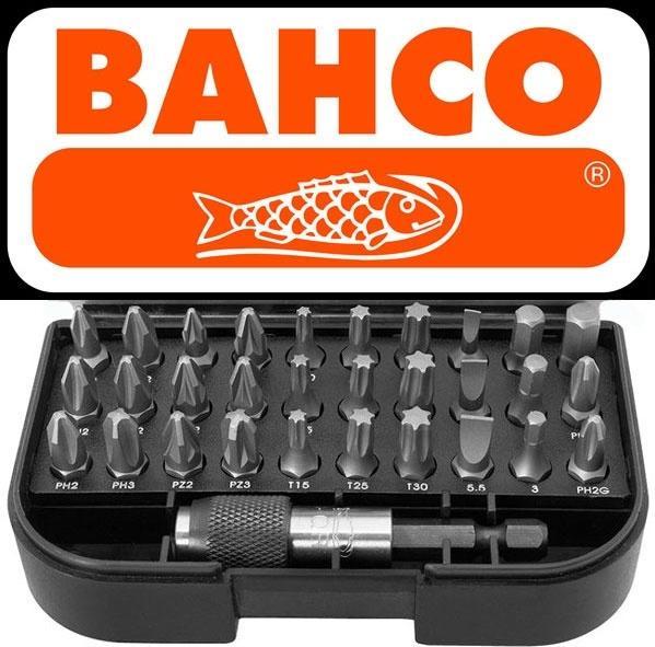 Produktbild Bahco 1/4"-Bitsatz für Schlitz, Phillips-, Pozidriv-, Sechskant- und TORX-Schrauben 40,25 mm × 104,90 m (1/4")
