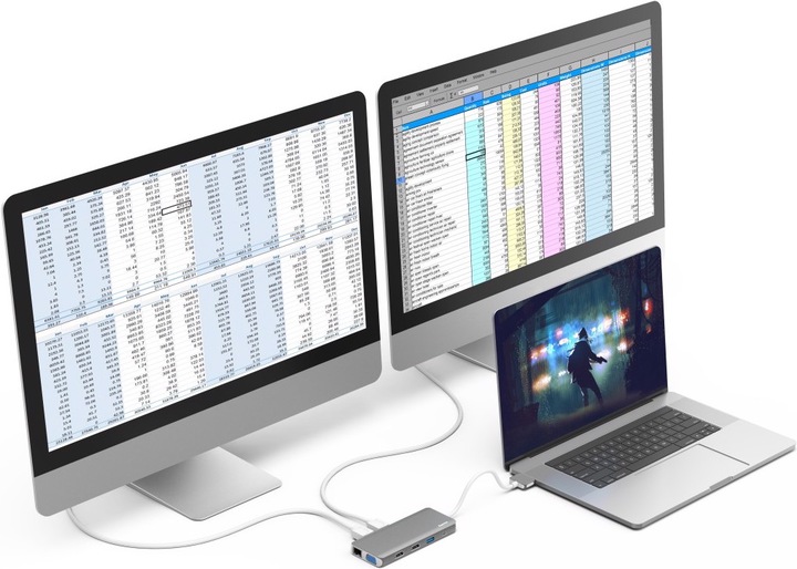 Actual product image Hama USB-C hub (USB-C, 12 Ports)