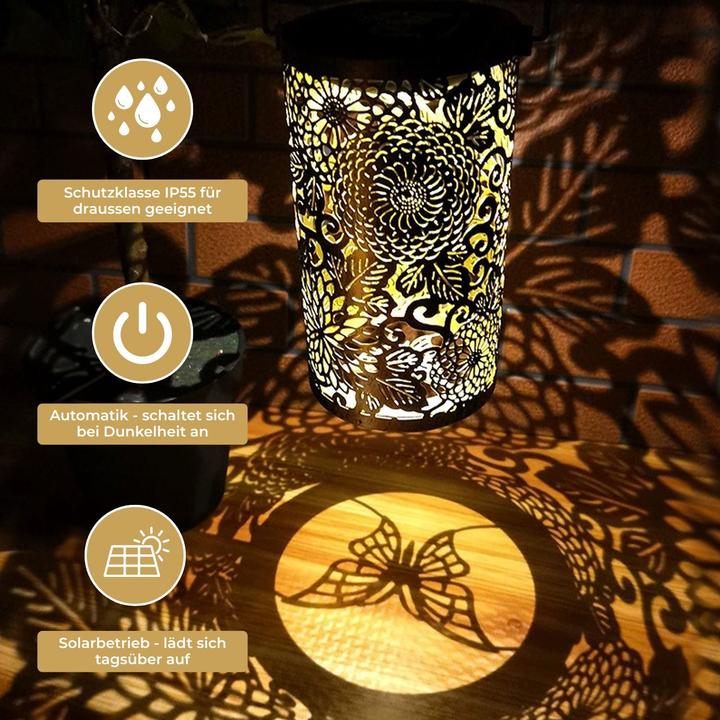 Image du produit Hermex Outdoor Solarleuchte Solarlaterne Solarlampe Gartenlaterne LED Laterne