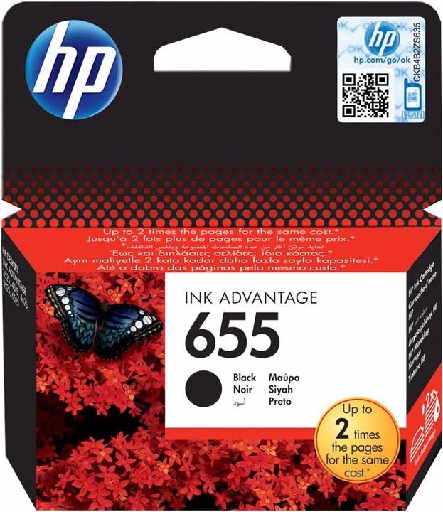Image du produit HP 655 - 14 ml - noir - Original - Ink Advantage