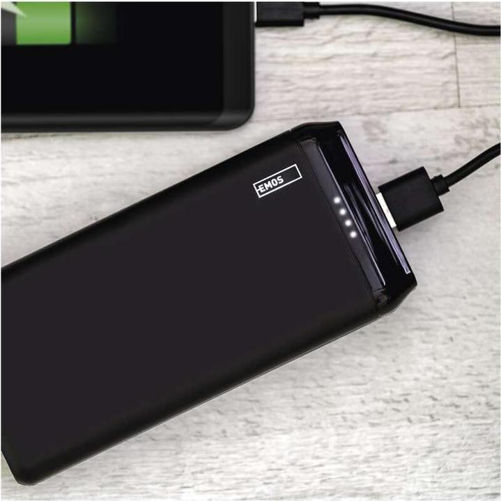 Immagine prodotto Emos Powerbank Alpha2 20, 20000 mAh, 10 W, nero (20000 mAh, 10 W, 74 Wh)