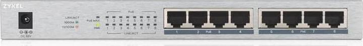 Actual product image Zyxel GS1008HP (8 ports)