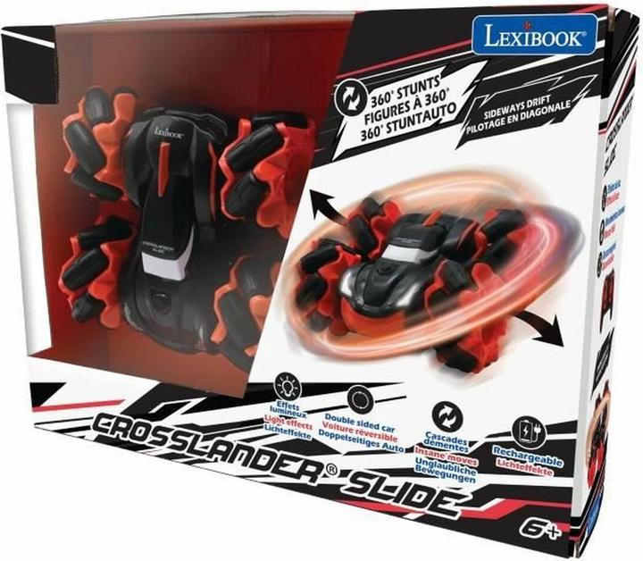 Actual product image Lexibook CROSSLANDER Slide - Remote-controlled stunt vehicle, two-sided, 360° turns, with light effects
