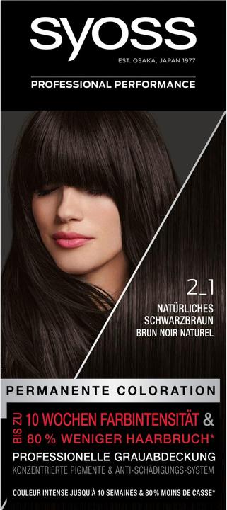 Produktbild Syoss Permanente Coloration (2_1 Natürliches Schwarzbraun)