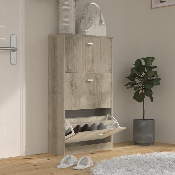 Actual product image VCM Shoe cabinet shoe tipper series Sipos L (105 x 59 x 22 cm)