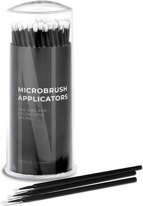 NoName Mikrobürsten-Applikatoren 100 Stück Wimpern-Mikrobürsten Einweg-Wimpern-Applikatoren Mikro (Wimpern Applikator)