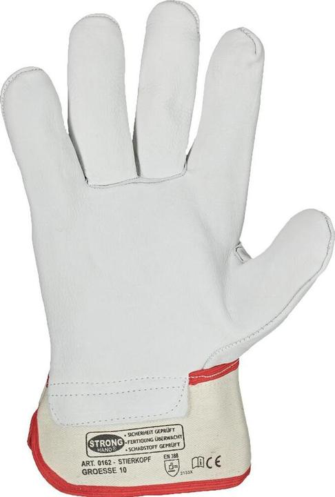 Actual product image Feldtmann Glove STIERKOPF, size 12 natural, cowhide full leather (12)
