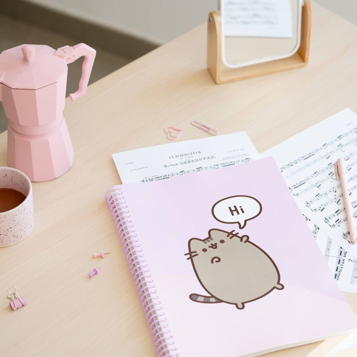Immagine prodotto Pusheen - Cartella A4 con elastico + 30 buste trasparenti (A4, 1 x)