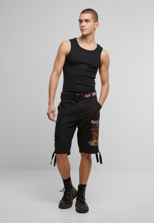Actual product image Brandit Iron Maiden Savage Shorts The Number of The Beast black edition - 190545 (XL)