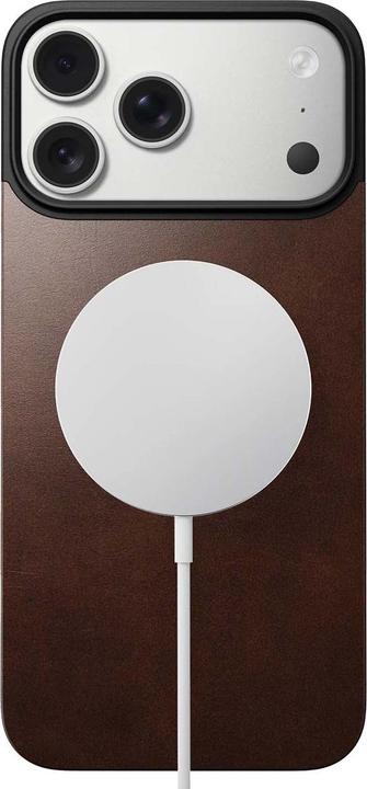Produktbild Nomad Magnetic Leather Back - magnetische Hülle für iPhone, Horween-Leder (Apple iPhone 17 Pro Max)