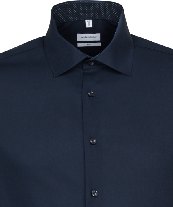 Immagine prodotto Seidensticker Camicia Slim Fit Business Kent Patch 12 blu scuro (XL)