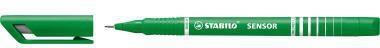 Produktbild STABILO SENSOR F Finliner mit gefederter Spitzer (Grün, 1 x)