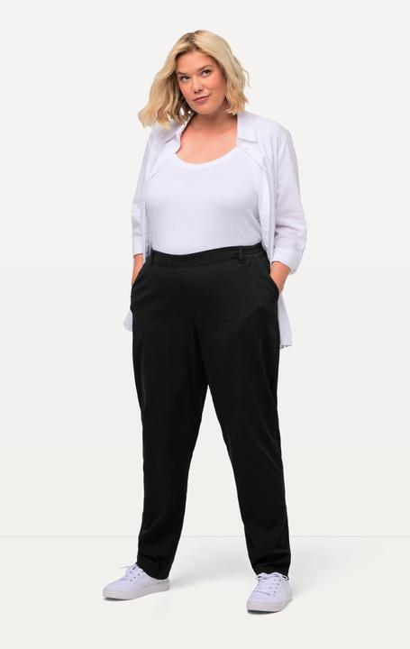 Immagine prodotto Ulla Popken Pantaloni chino modello Rena con cintura parzialmente elastica e taglio della gamba conico (54)