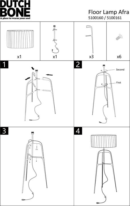 Image du produit Dutchbone Afra Floor Lamp Plum (E27)