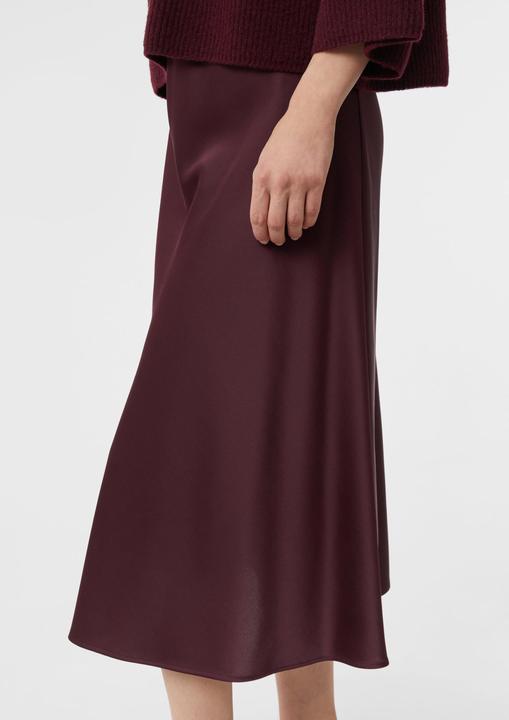 Produktbild Comma Rock Midi-Rock aus Satin mit Elastikbund (40)