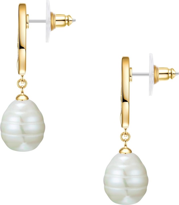 Produktbild Lulu & Jane Messing Muschelkernperle gelbgold - 33338 (Messing)