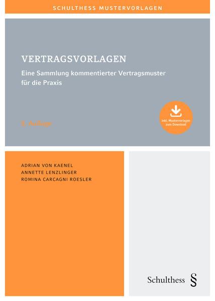 Produktbild Vertragsvorlagen (Deutsch, Adrian von Kaenel, 2021)