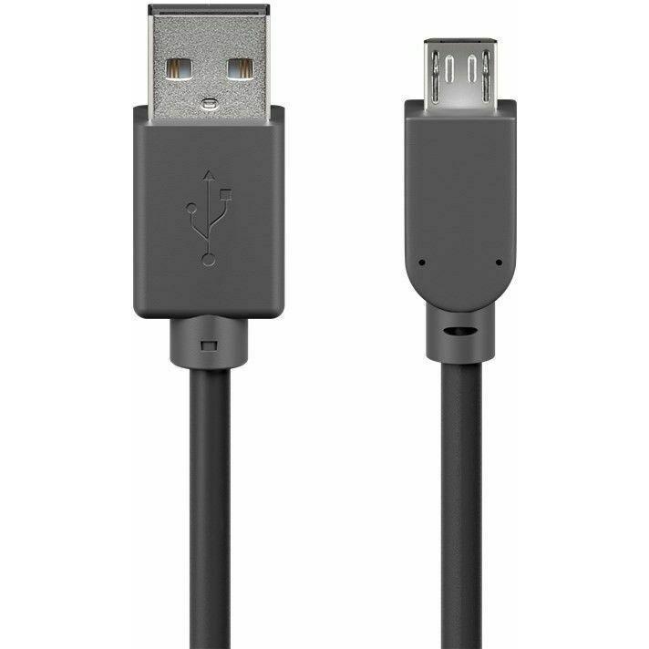 Thumbnail - Deltaco USB 2.0 Cable A/micro B, USB cable USB A Micro-USB B (1 m, USB 2.0), USB Kabel