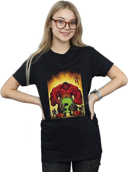 Image du produit - T-shirt WHO IS THE RED HULK - Femme (S)