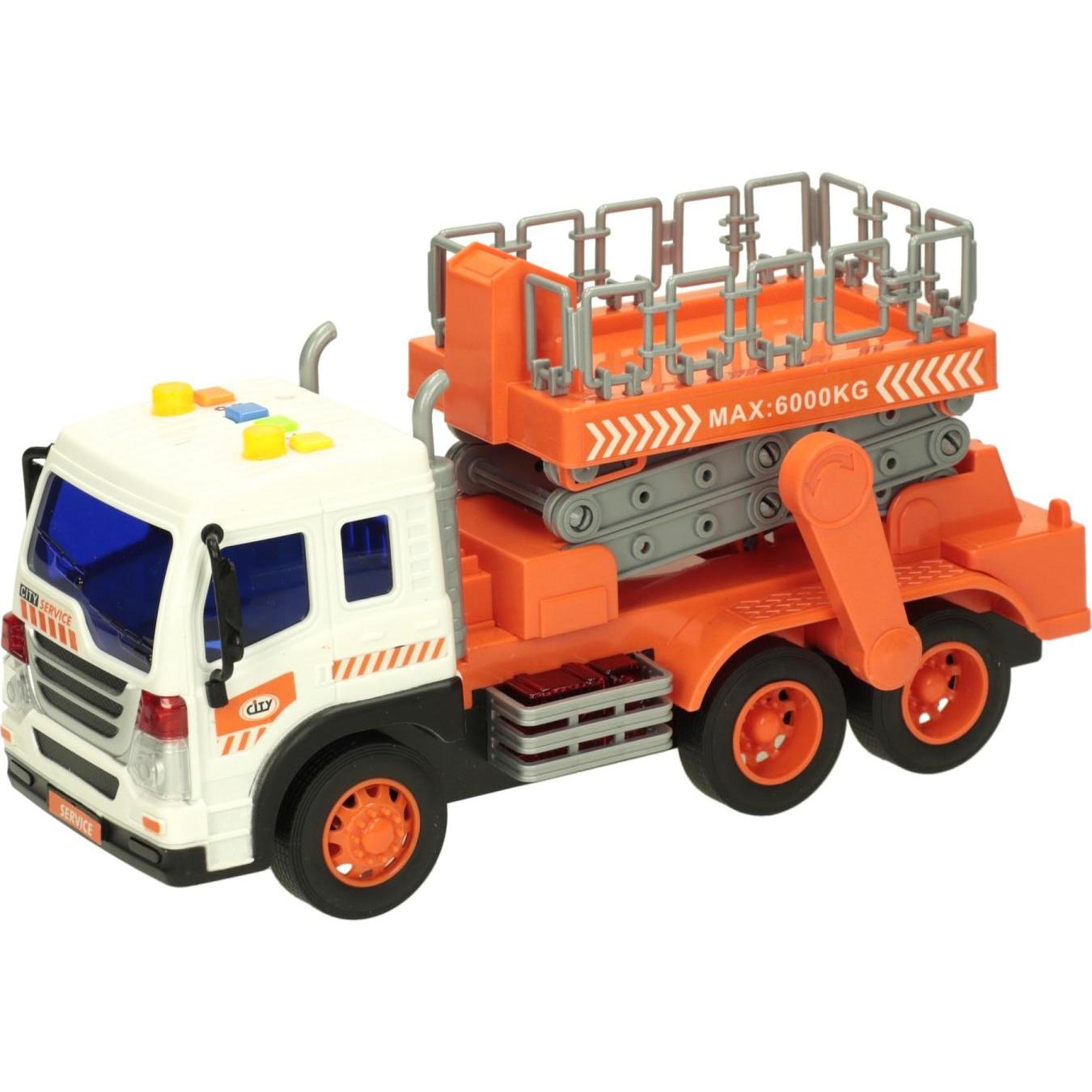 LKW mit Hubarbeitsbühne mit Licht und Ton