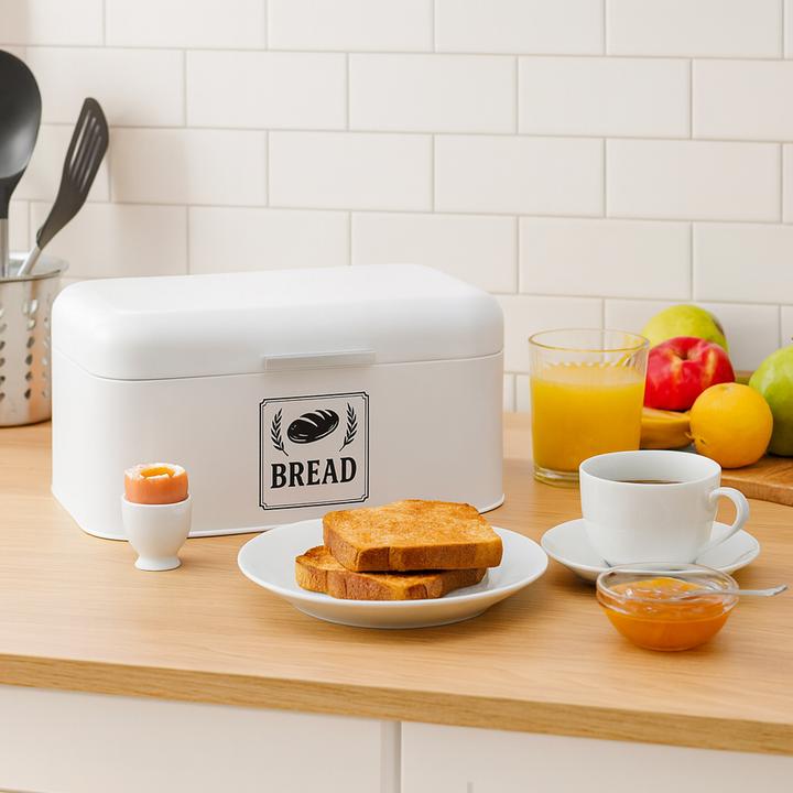 Actual product image Relaxdays Retro Brotkasten mit Deckel & Griff