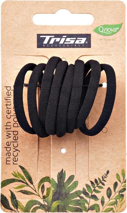 Image du produit Trisa Attache cheveux We Care 3,5 cm noir 8 pièces (Élastiques à cheveux)