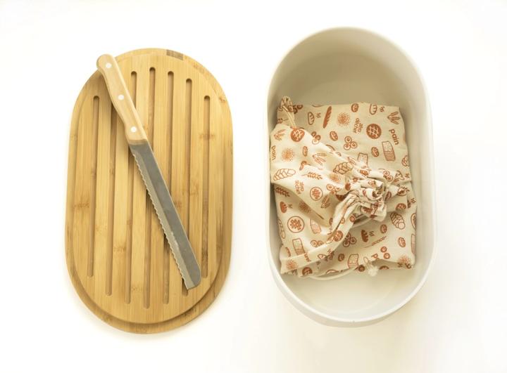 Immagine prodotto Pebbly Scatola del pane con tagliere