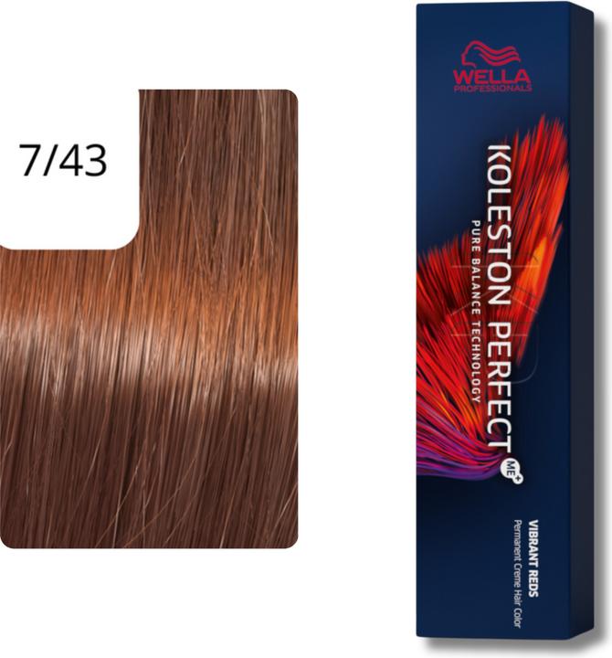 Immagine prodotto Wella KP Me+ 7/43 biondo medio rosso-oro (7/43 rosso-oro biondo medio)