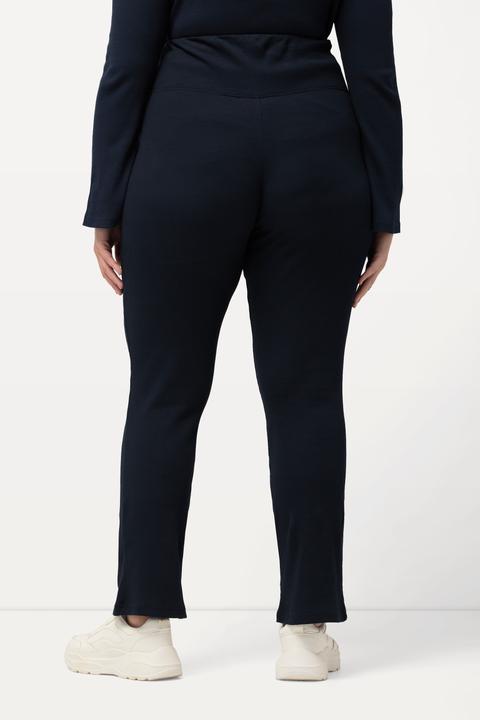 Actual product image Ulla Popken Bellieva Jerseyhose, Rippjersey, Elastikbund, Schlag (50, 52)