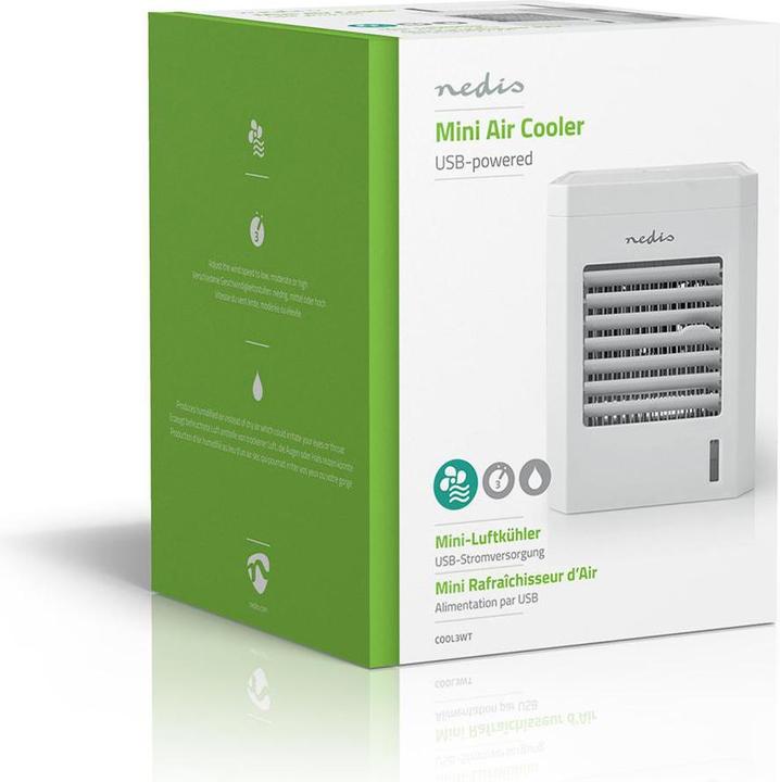 Produktbild Nedis Mini-Luftkühler - USB-betrieben, 3 Geschwindigkeiten