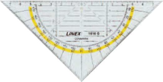 Produktbild Linex Geometriedreieck (16 cm, Kunststoff)