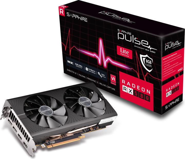 Produktbild Sapphire Pulse Radeon RX 580 OC Lite (8 GB)