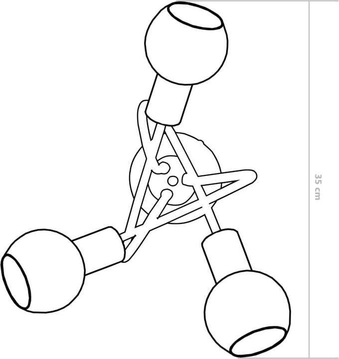 Produktbild vidaXL Deckenleuchte (E14)
