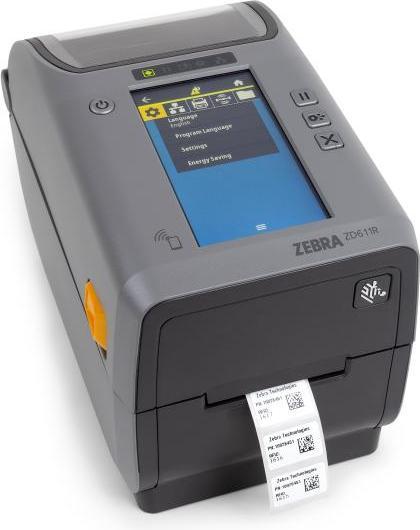 Produktbild Zebra ZD611R, 12 Punkte(300dpi), Disp. (Farbe), RFID,BT, WLAN, Thermotransfer (300 dpi)
