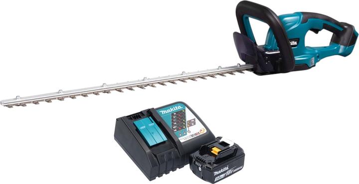 Actual product image Makita DUH 607 RF cordless hedge trimmer 18 V 60 cm + 1x battery 3.0 Ah + charger (Rechargeable battery operated)