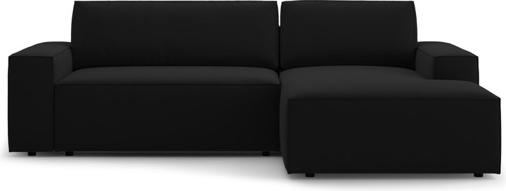 Actual product image Micadoni Velvet Right Corner Sofa With Bed Function And Box, "Jodie", 3 Seats, 246x151x86 Made in Europe (Corner sofa)