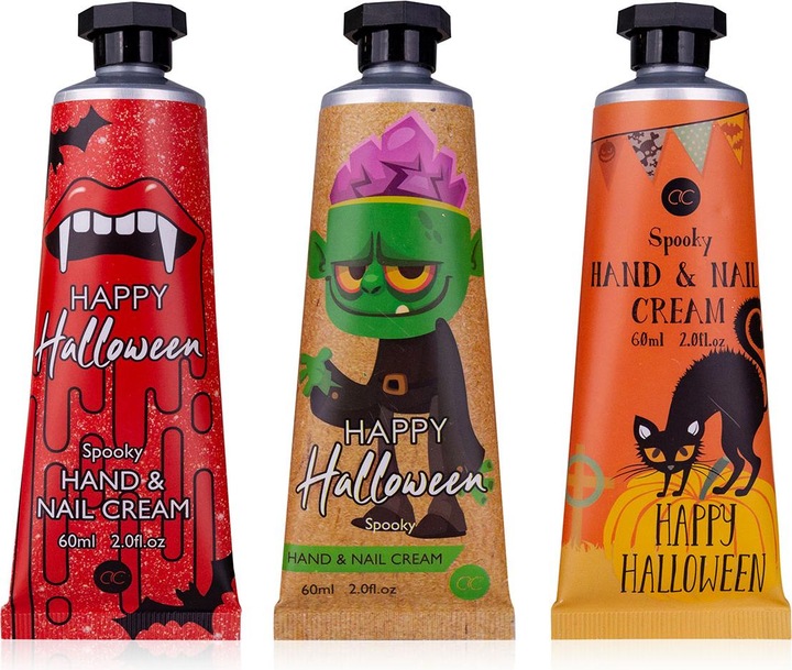 Produktbild Accentra Handcreme HALLOWEEN in Tube, 60ml, 3 Motive sortiert, Duft: Blood Orange, Farbe: orange/schwarz/rot/ (60 ml)