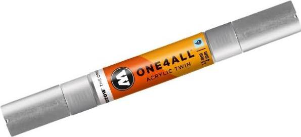 Produktbild Molotow Marqueur pour Maquettes - One4All Twin - Acrylique Argent - 1,5/4mm - -227 - 15 cm (Silber, 4 mm, 1 x)